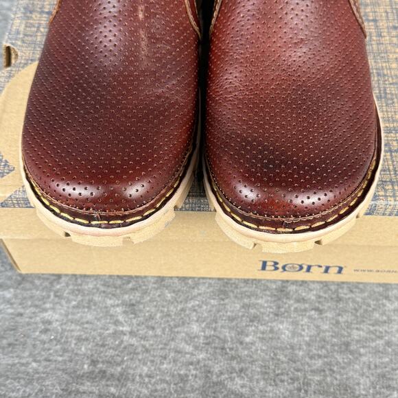 Born Men's Sawyer Loafers Slip-On Brown Full Grain Leather size 12 New in Box - Picture 4 of 13